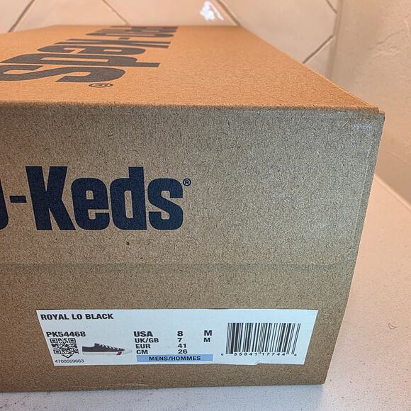Pro-Keds Royal Lo Black Canvas Sneakers Men’s 8 Classic Retro Low Top New in Box - Picture 7 of 8